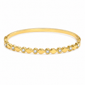 Gold Crystal Bangle – 18K Armreif | Elegant, Waterproof & Minimal