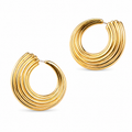 Bold Gold Hoops – 18K | Statement & Waterproof