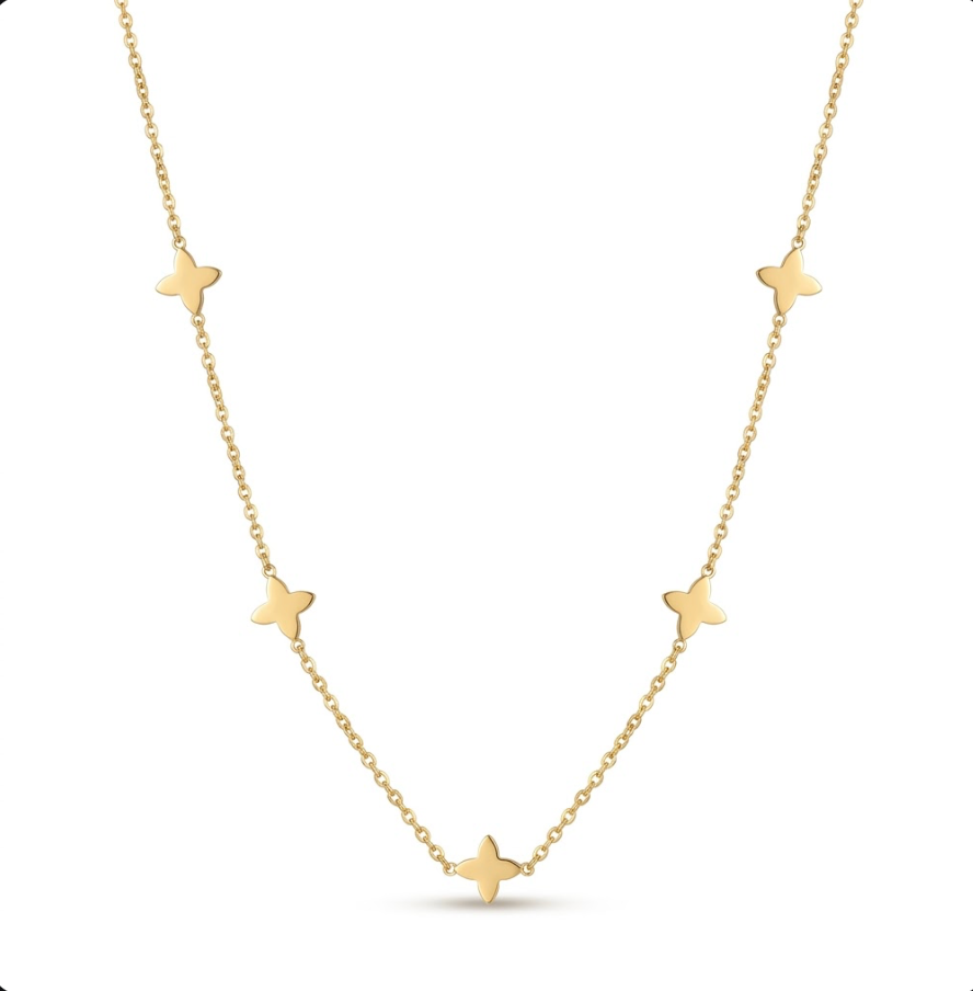Butterfly Charm Necklace – 18K Gold | Delicate & Waterproof
