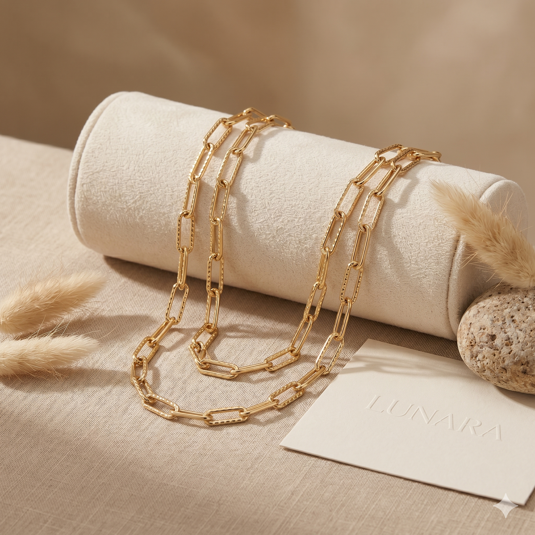 Gold Chain Necklace – 18K | Minimal, Layering & Waterproof