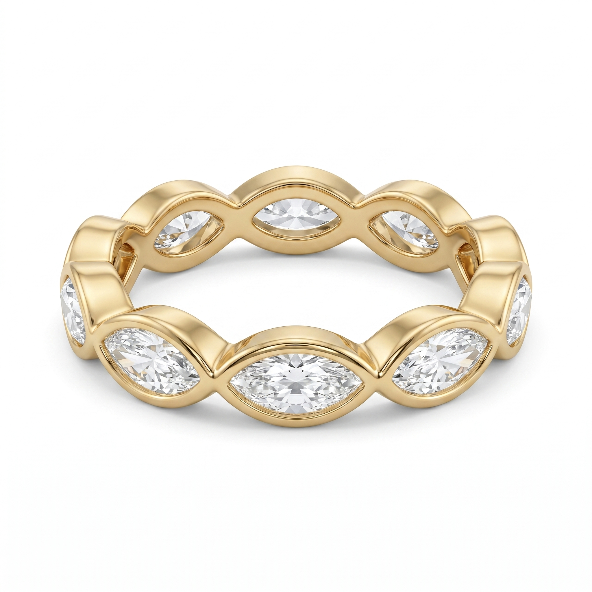 Marquise Crystal Ring – 18K Gold | Elegant & Timeless